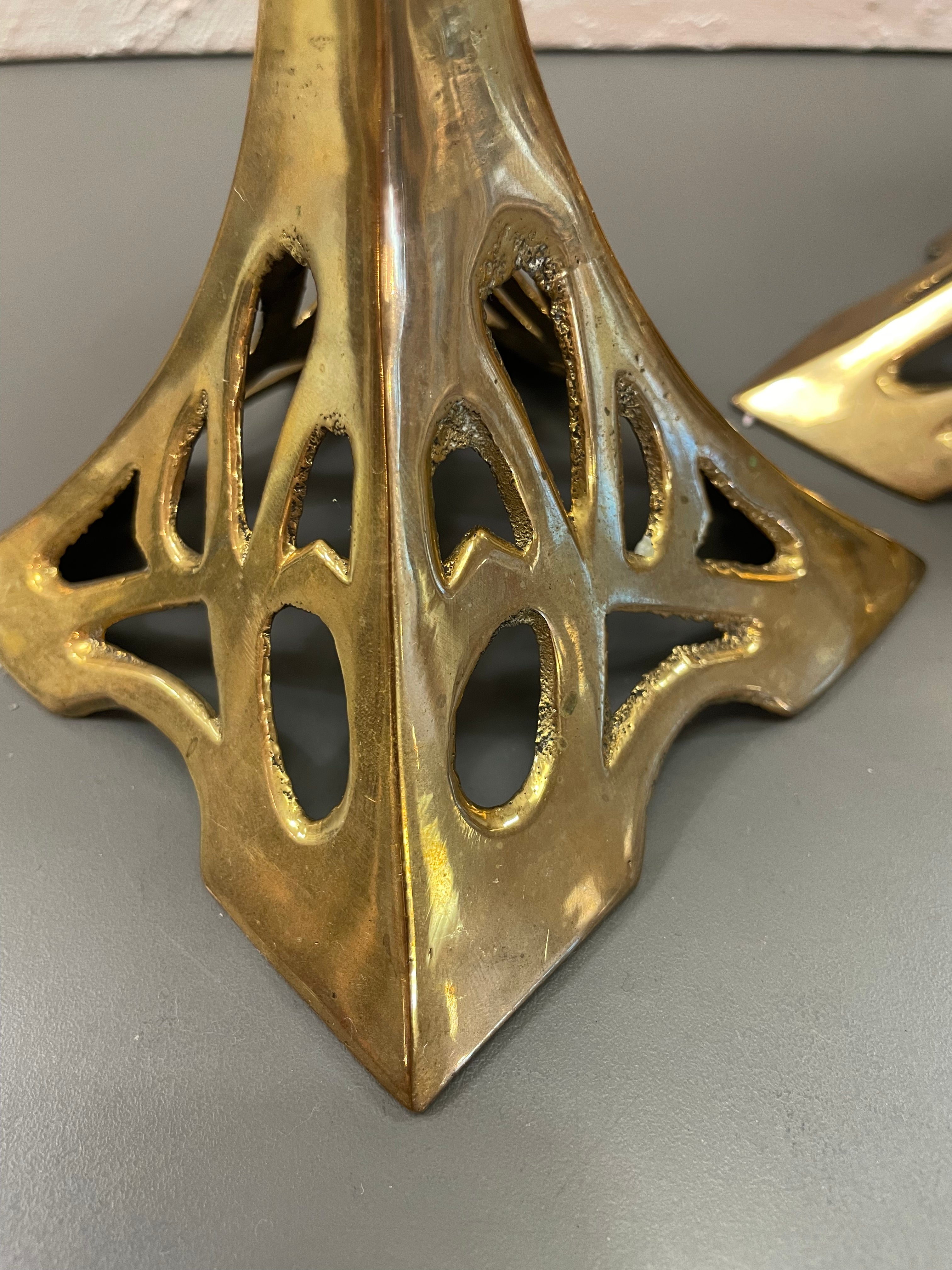 Lysestaker i Art Nouveau stil