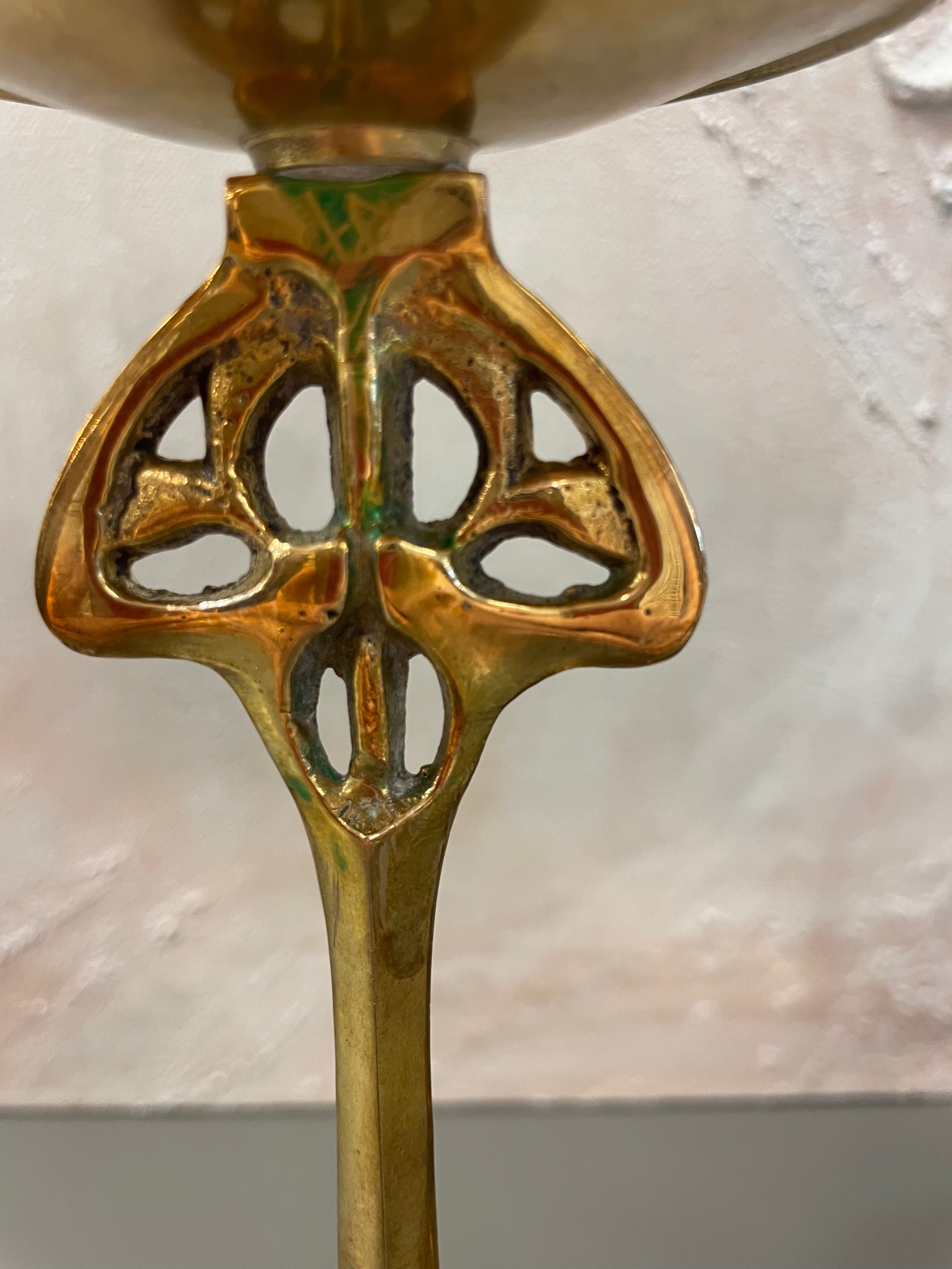 Lysestaker i Art Nouveau stil