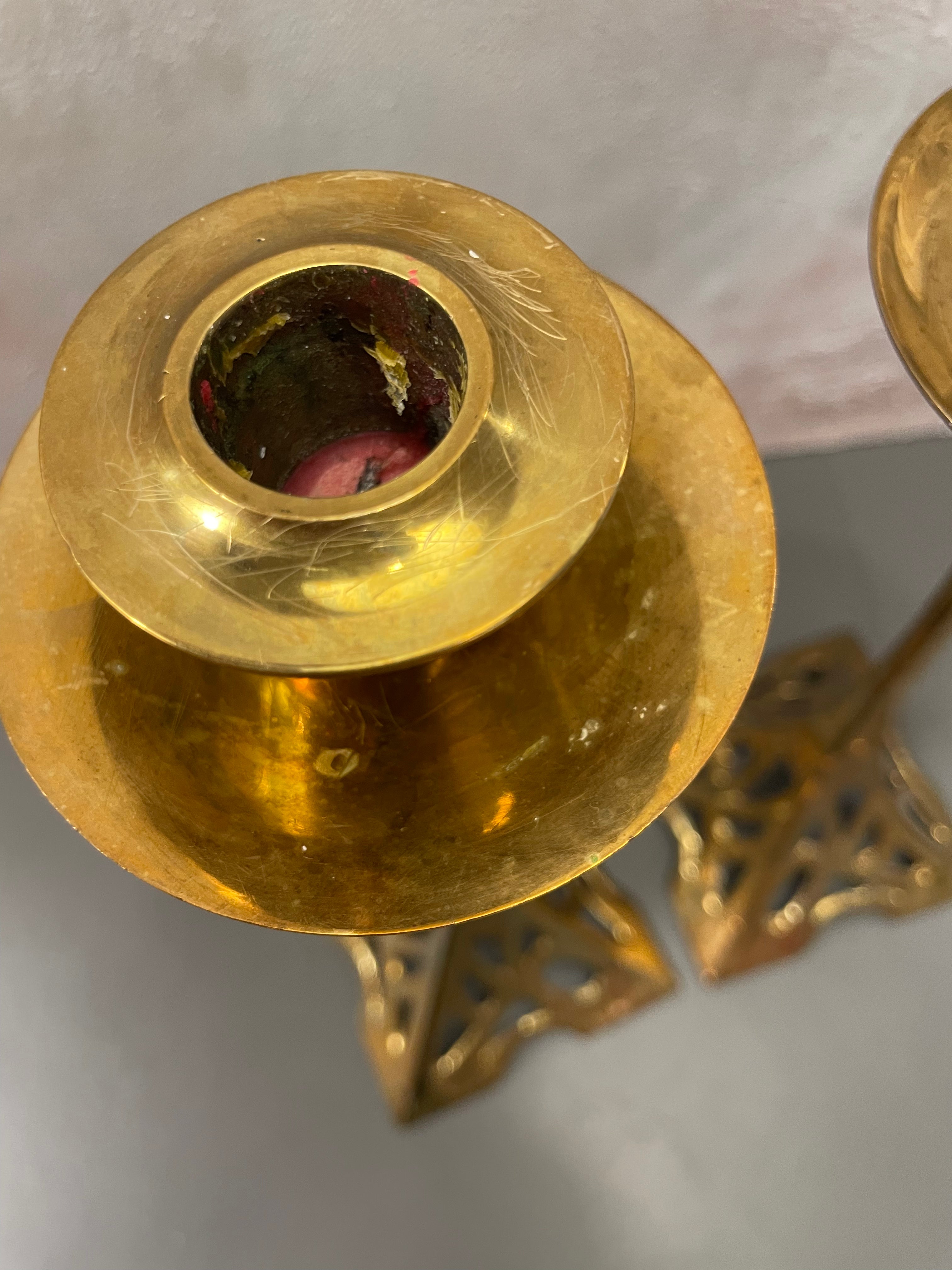 Lysestaker i Art Nouveau stil