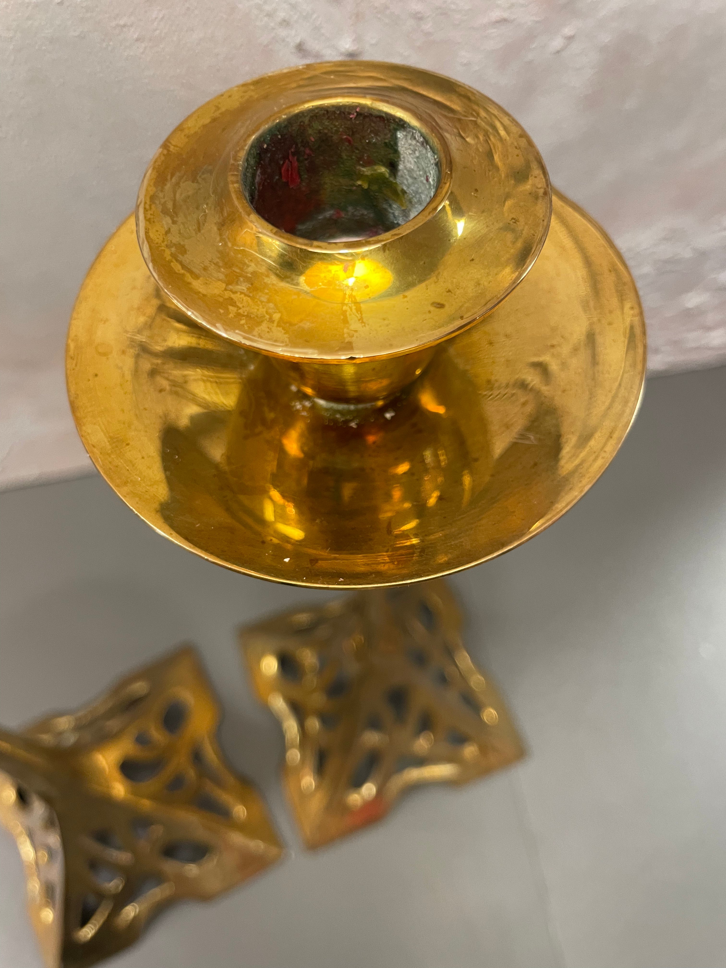 Lysestaker i Art Nouveau stil