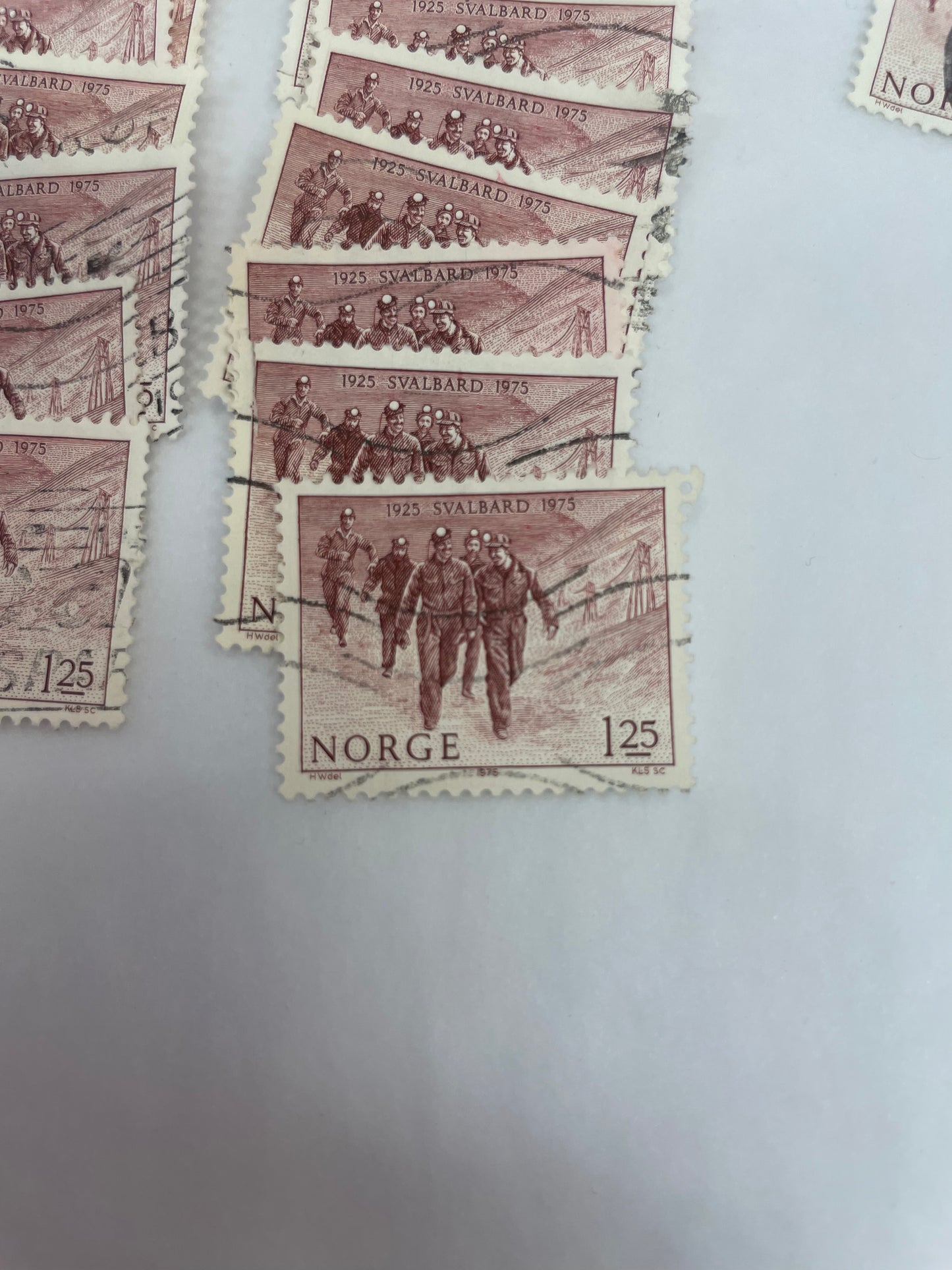 Norge 1925 Svalbard 1975. Selges pr stk