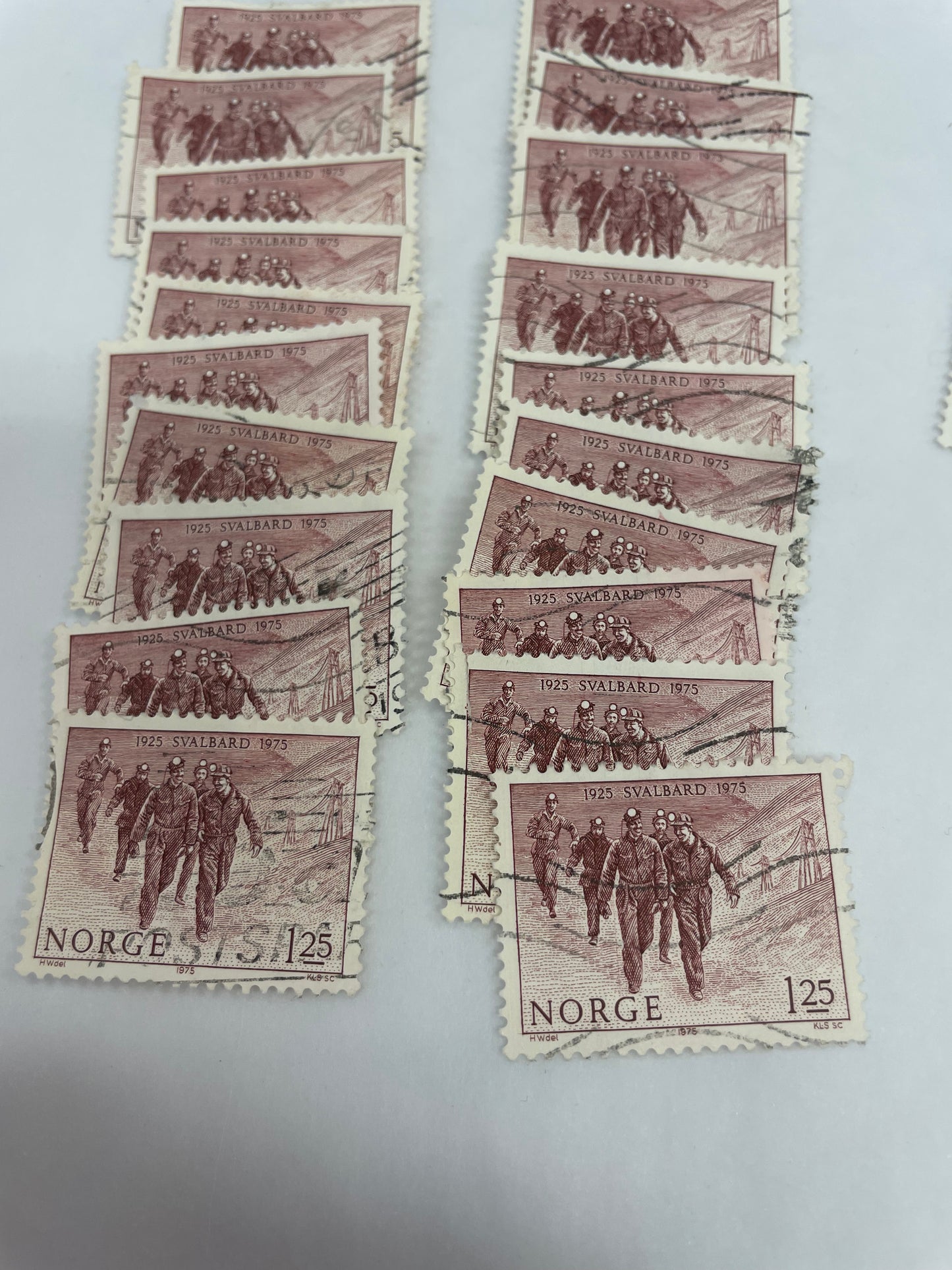 Norge 1925 Svalbard 1975. Selges pr stk