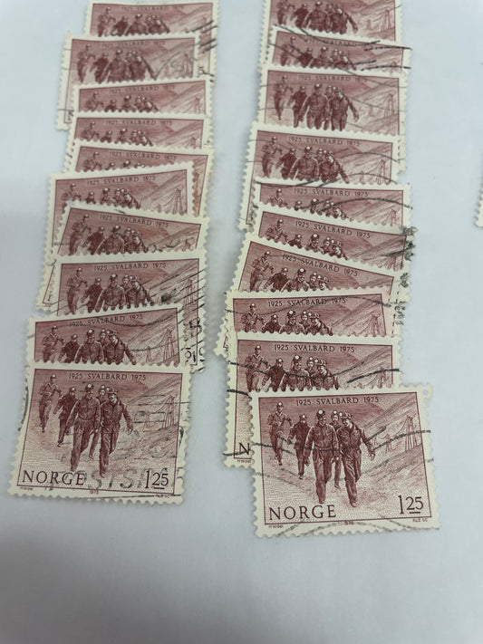 Norge 1925 Svalbard 1975. Selges pr stk