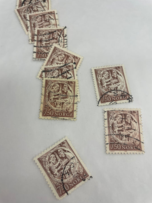 Norsk frimerke 7,50 selges pr stk