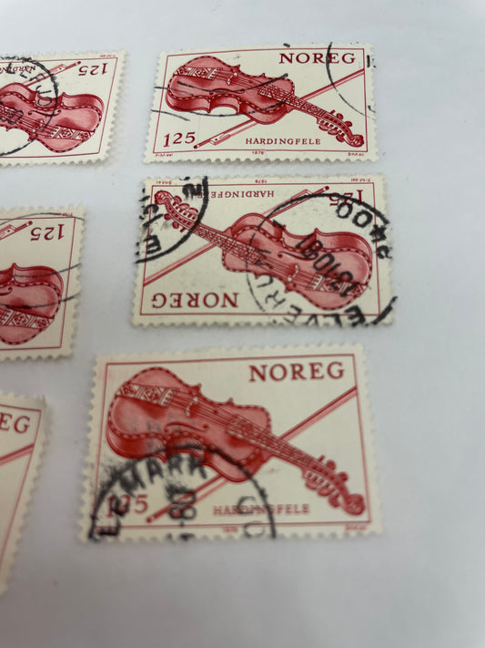 Norge frimerke hardingfele selges pr stk