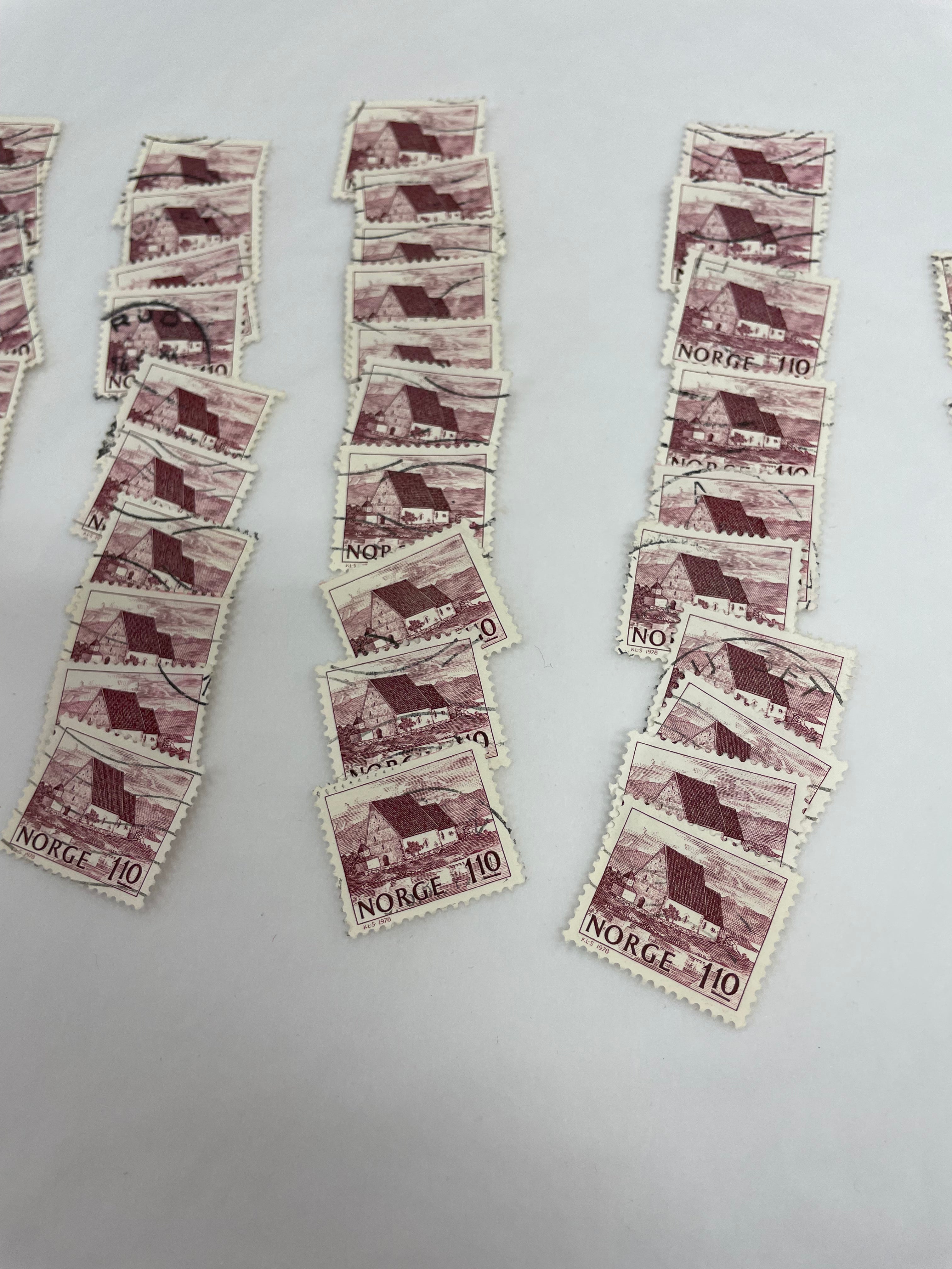 Norge Frimerke 110 øre selges pr stk