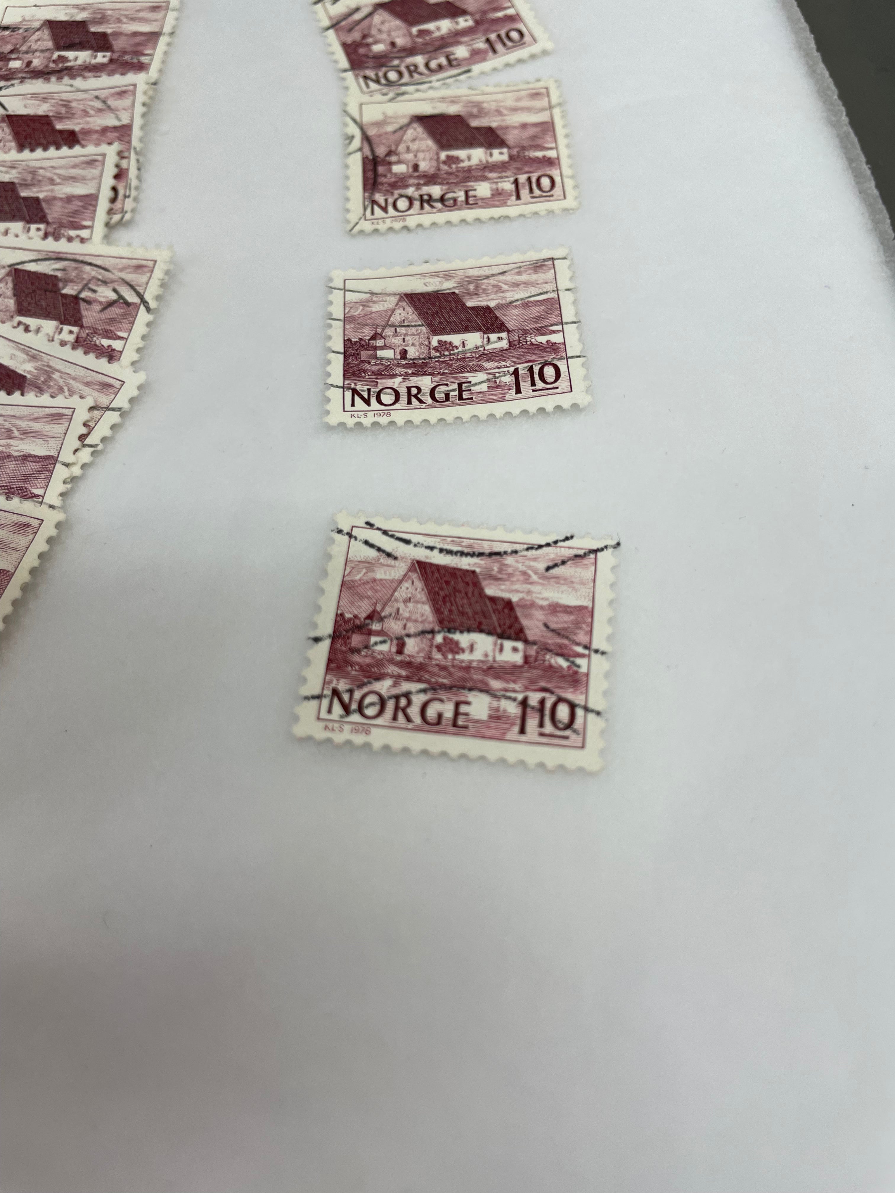 Norge Frimerke 110 øre selges pr stk