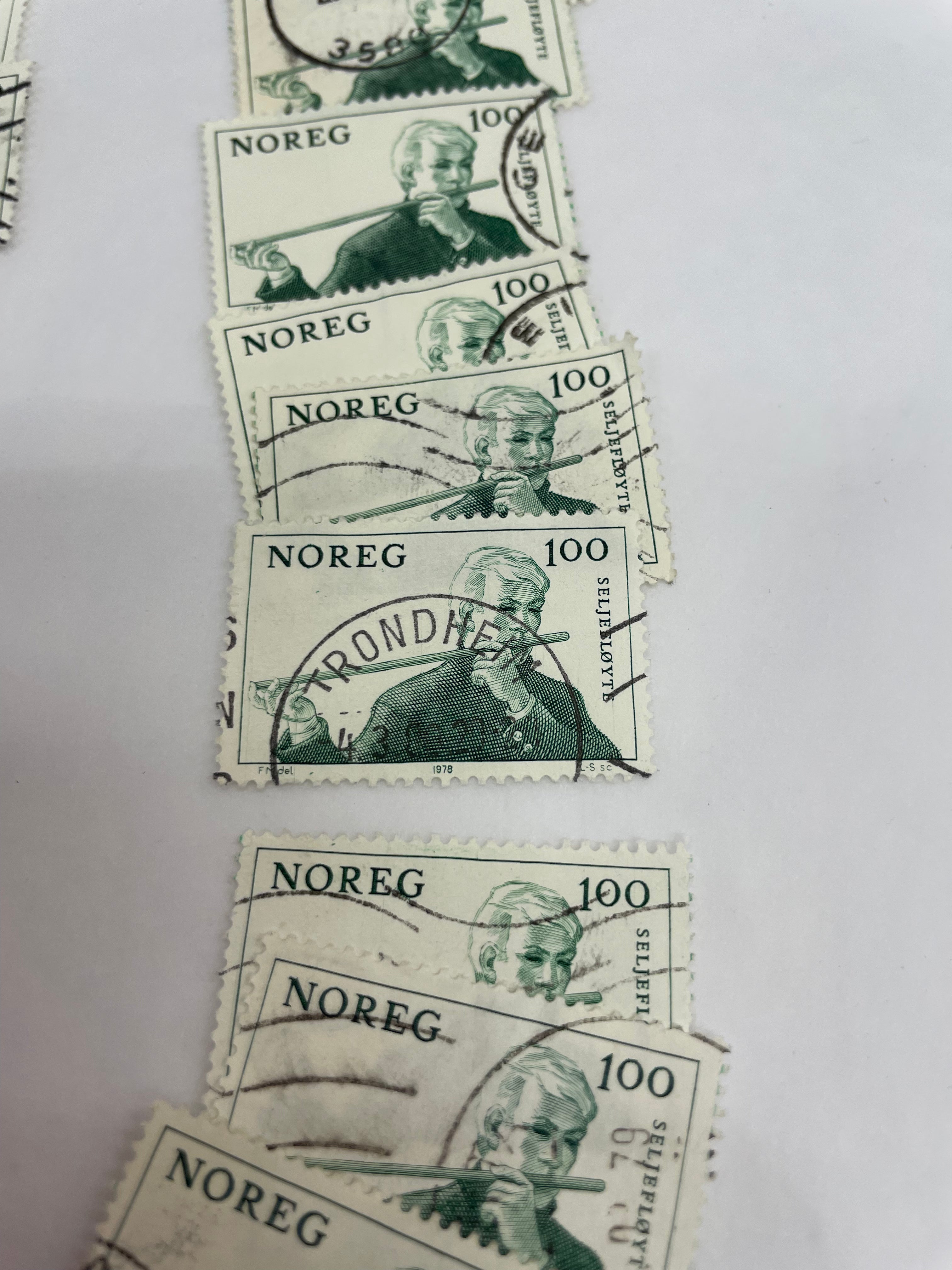Norge Noreg seljefløyte 100 øre selges pr stk