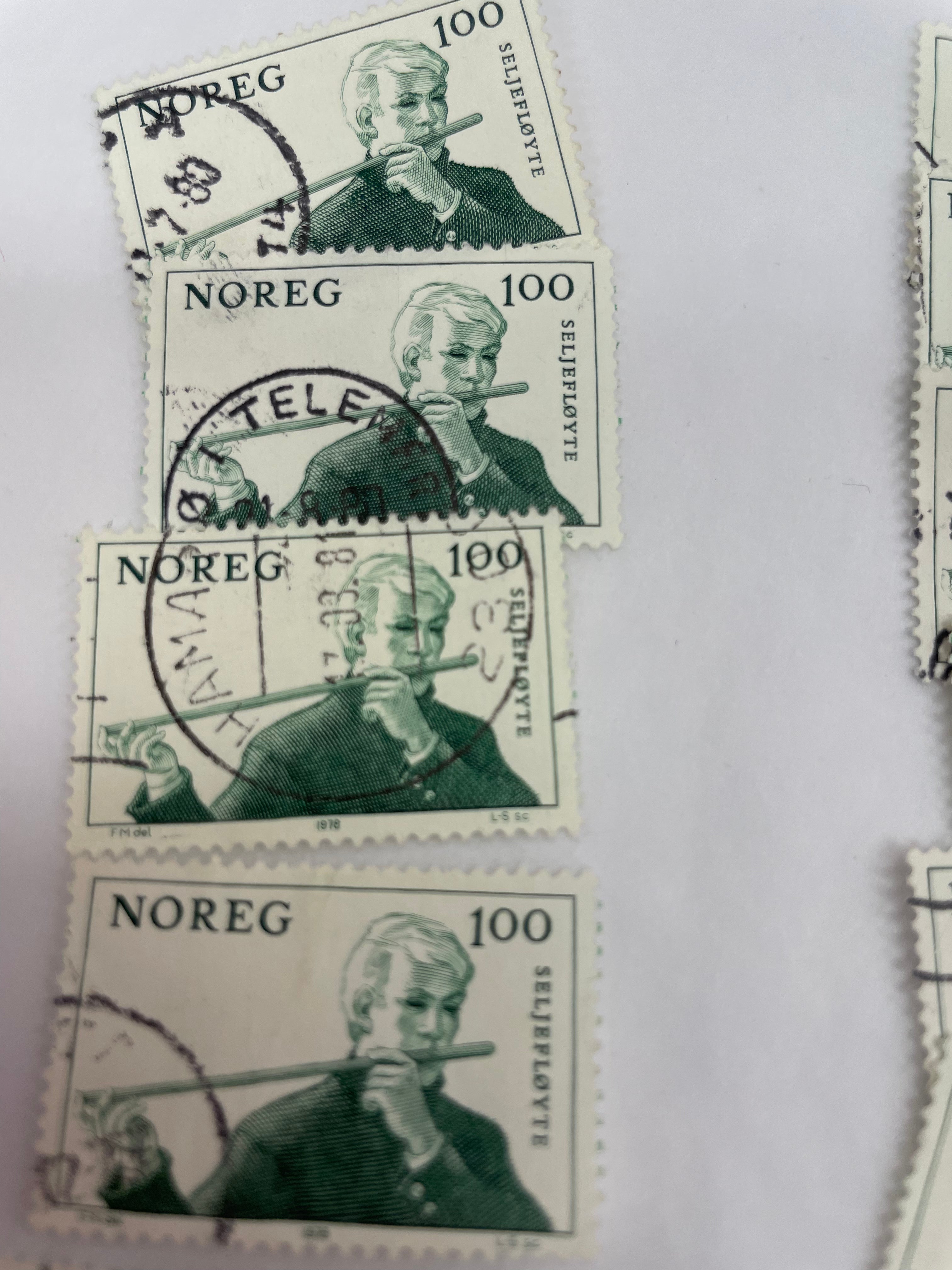 Norge Noreg seljefløyte 100 øre selges pr stk
