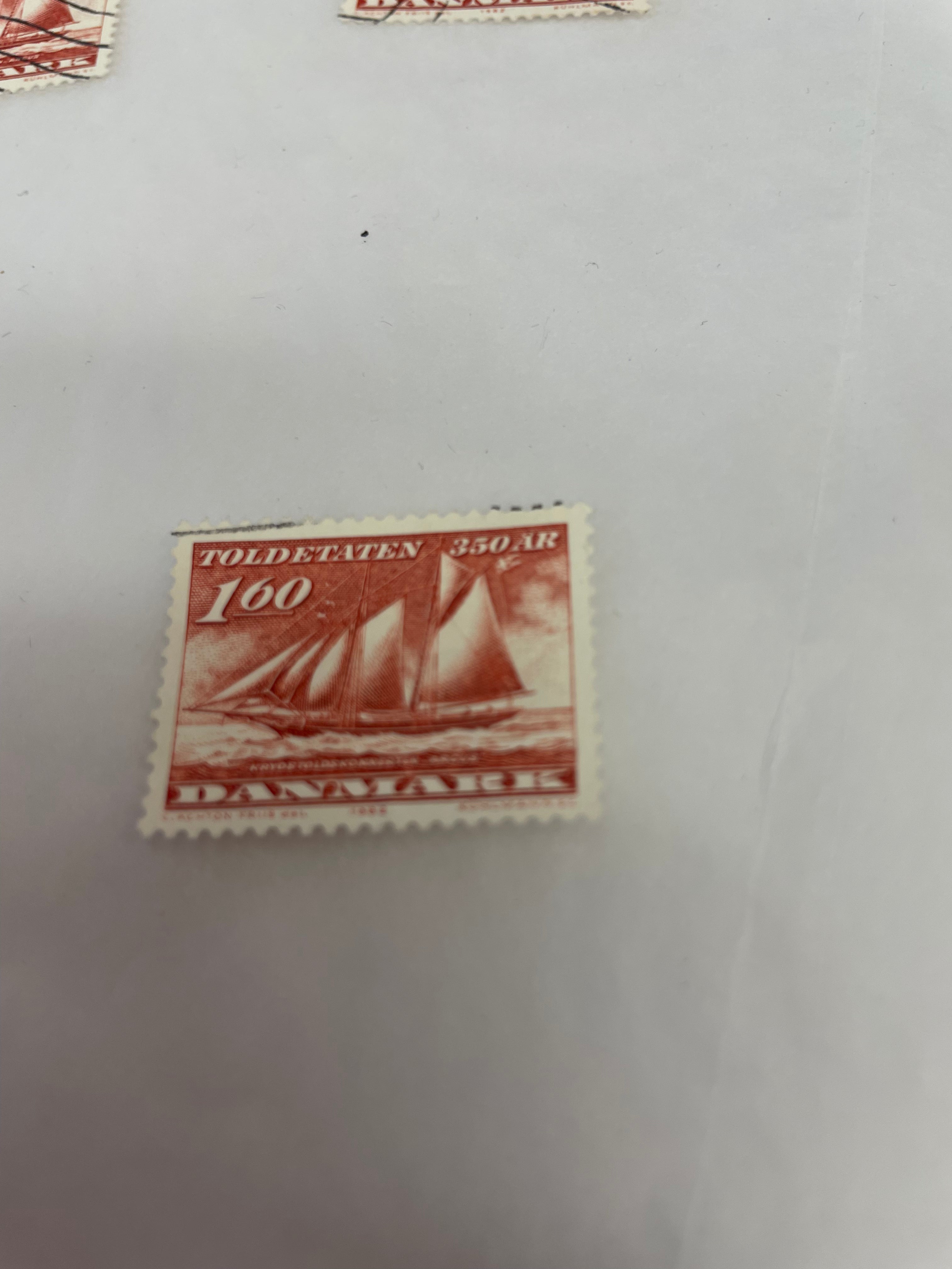 Danmark 350 års jubileum tolletaten selges pr stk
