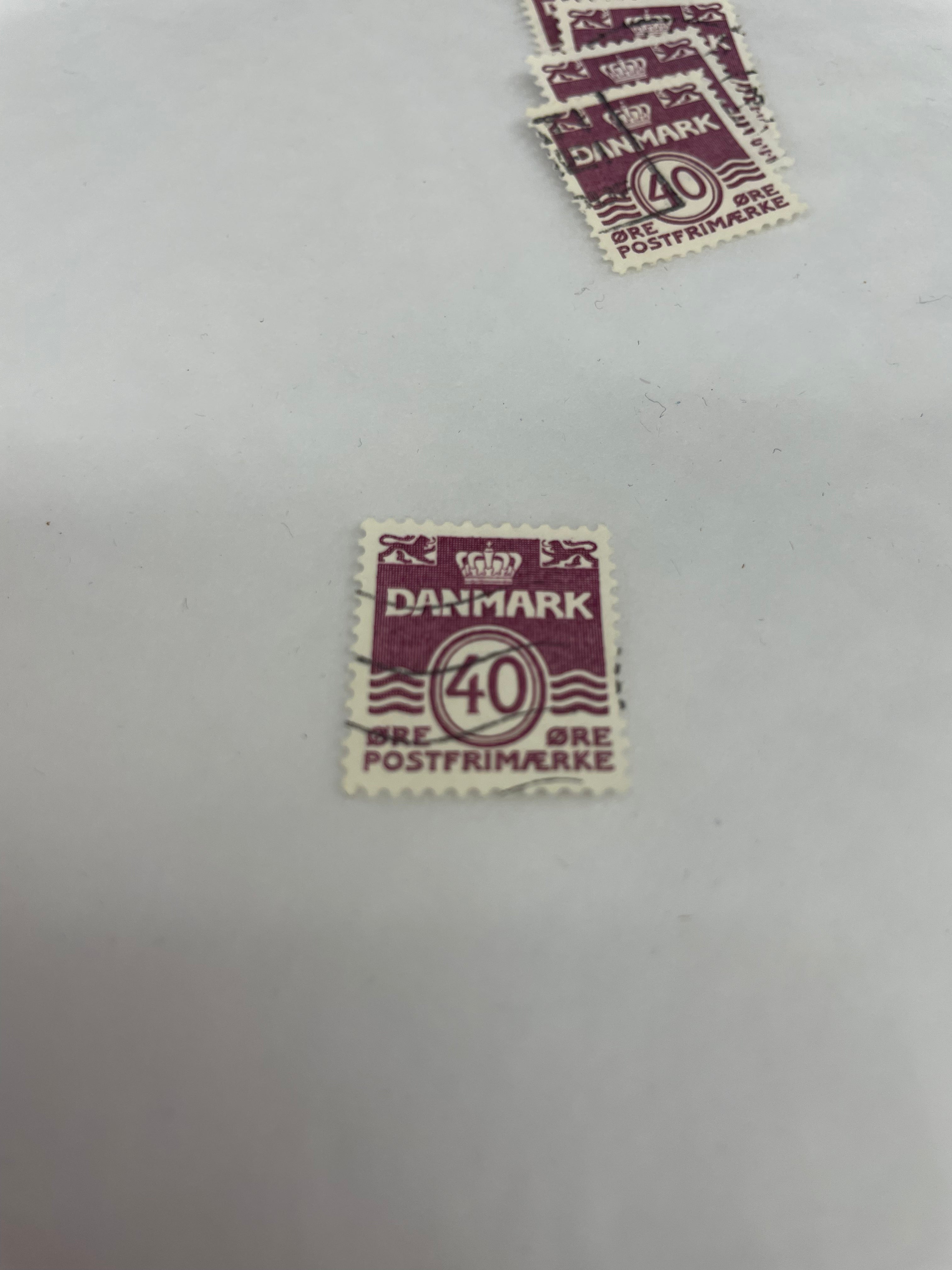 Danmark frimerke 40 øre