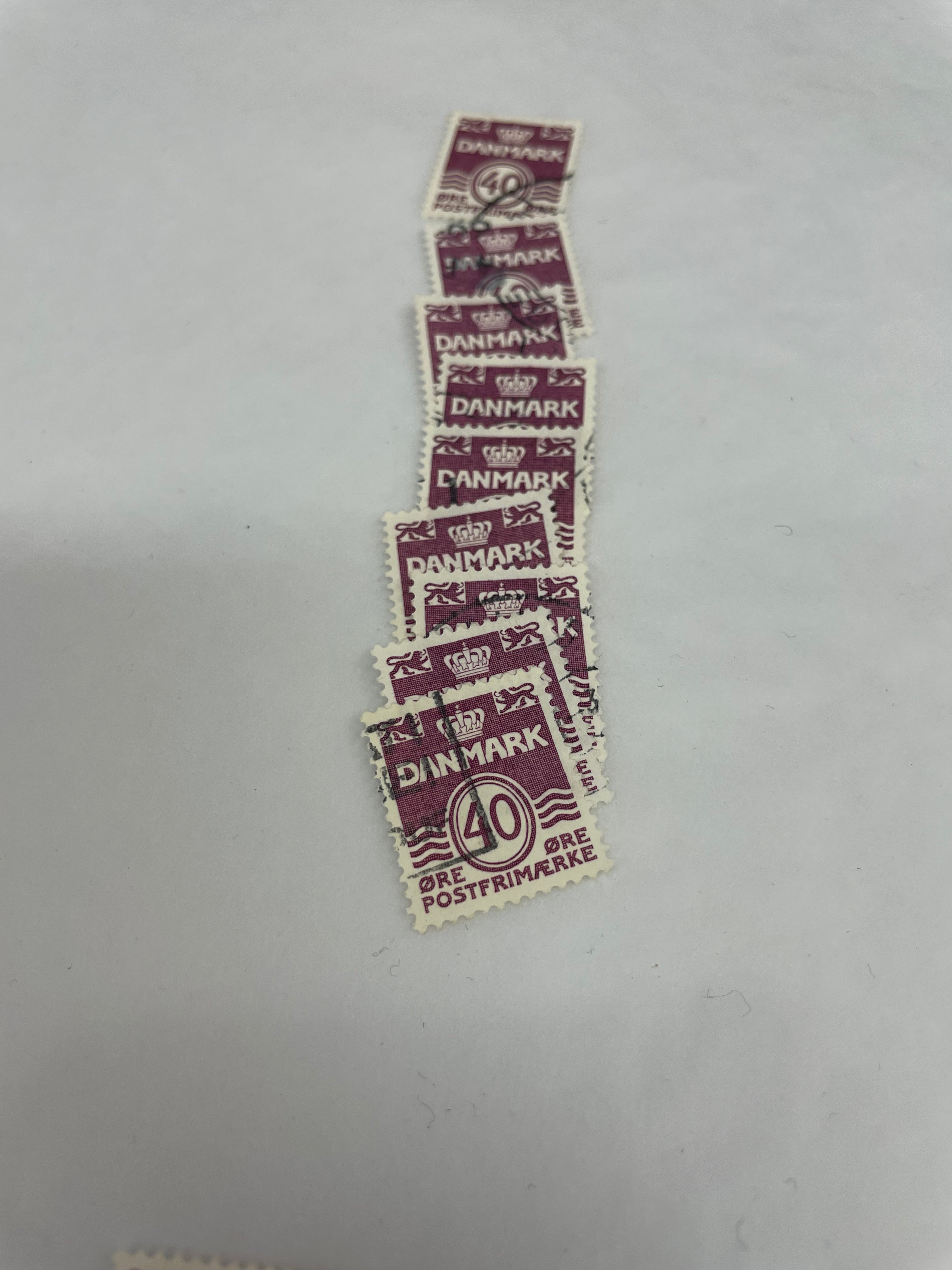 Danmark frimerke 40 øre