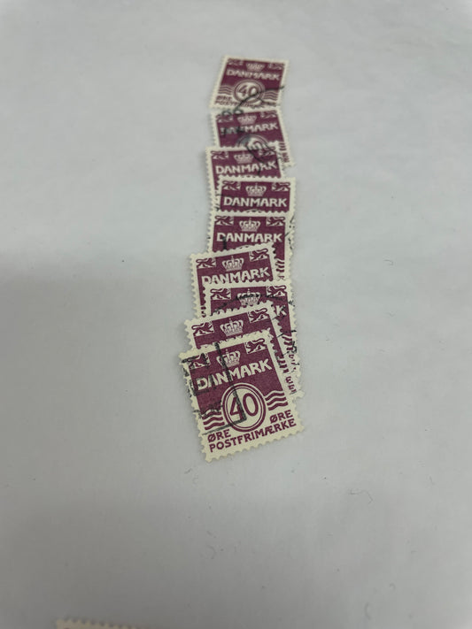 Danmark frimerke 40 øre