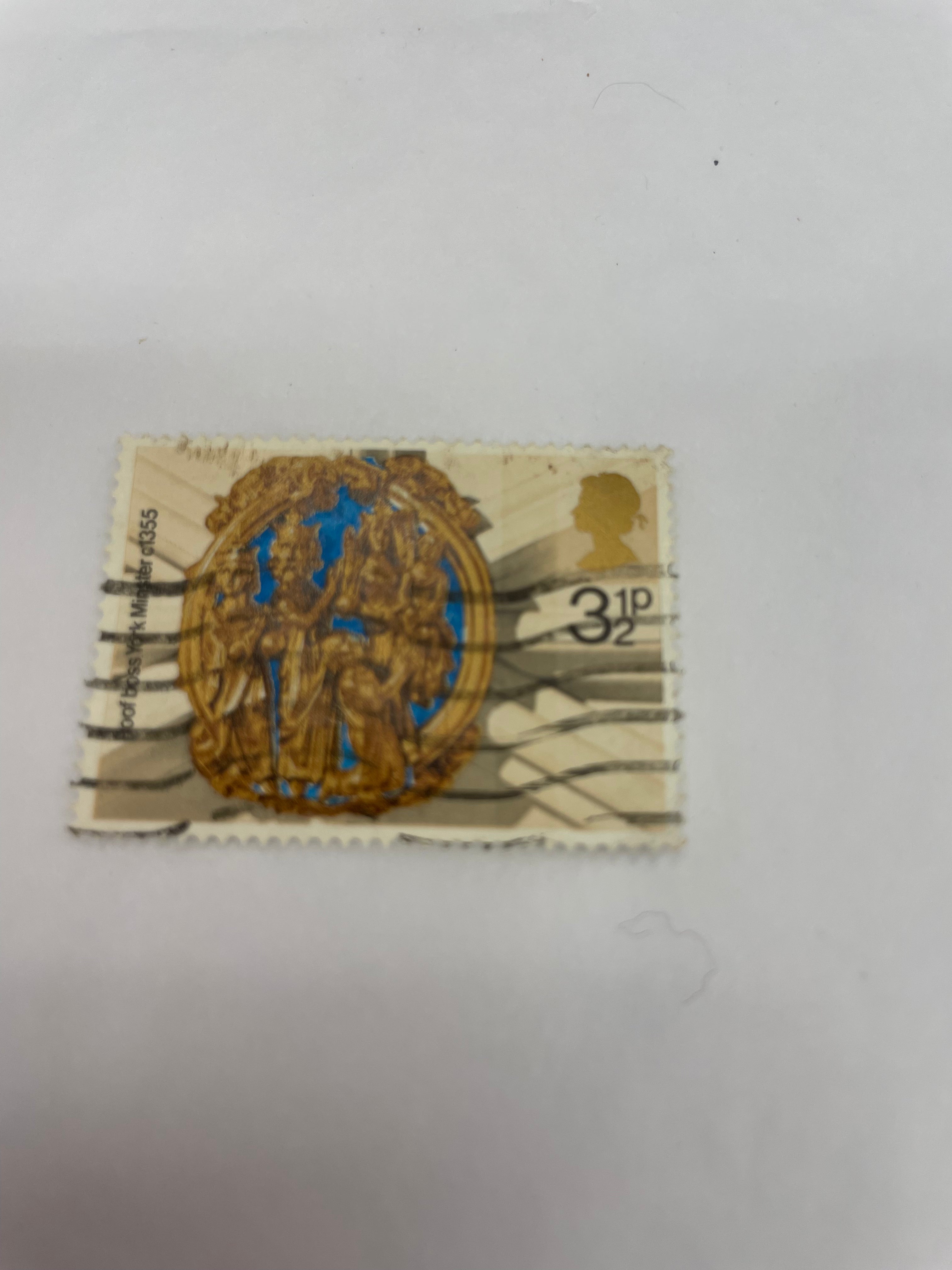 Britisk York frimerke 3,5p selges pr stk