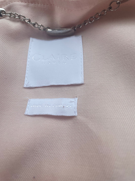 Claire sommerjakke pastell rosa M knytebelte