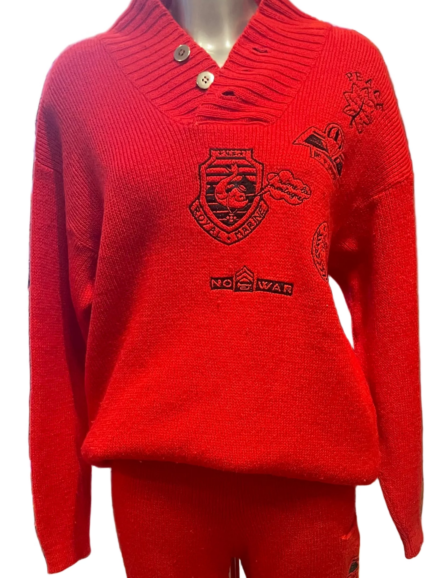 ♻️kun 1 av denne!Unik Vintage dress i ull! Str S- litt brukt, men for kul til å la gå!